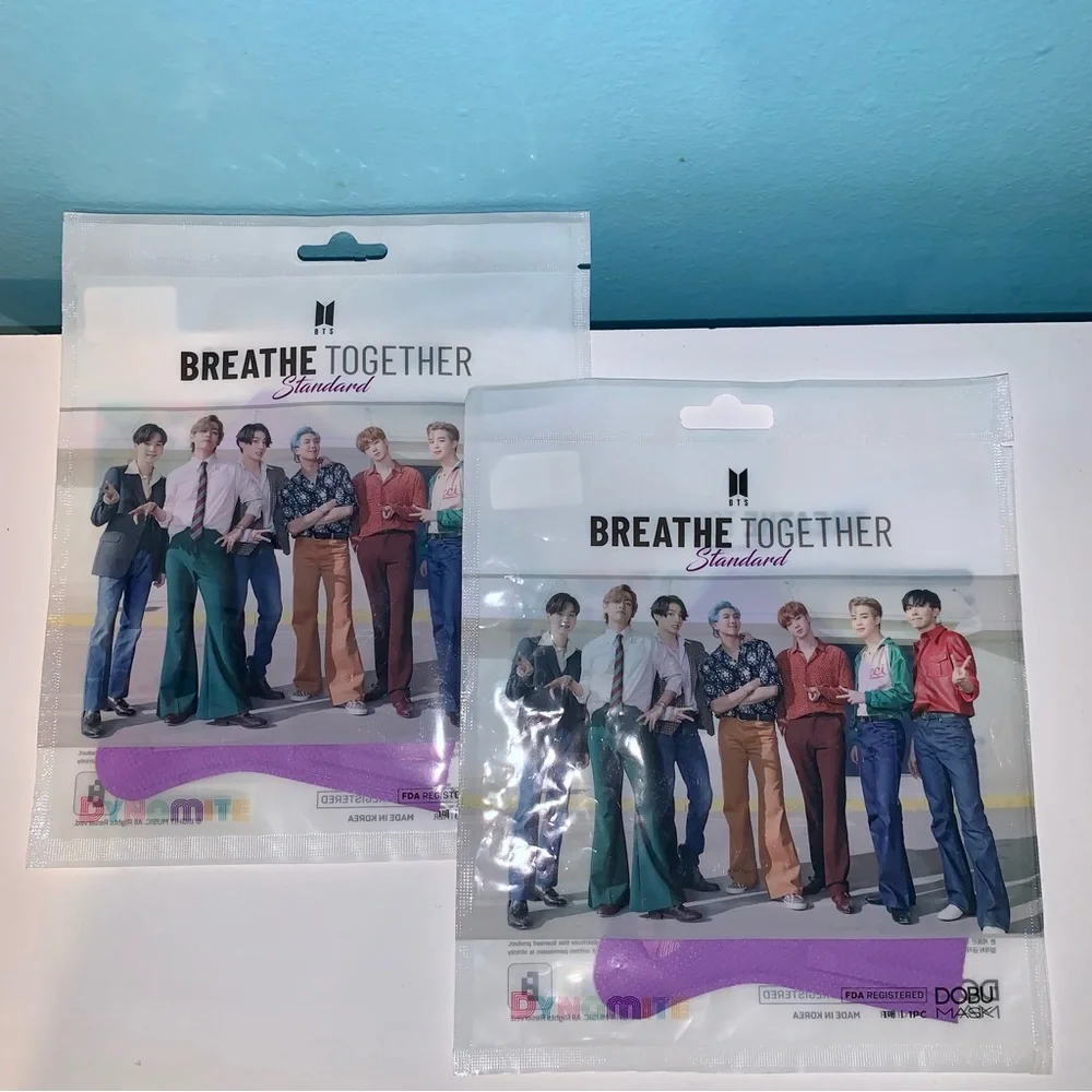 BTS face masks (x2)